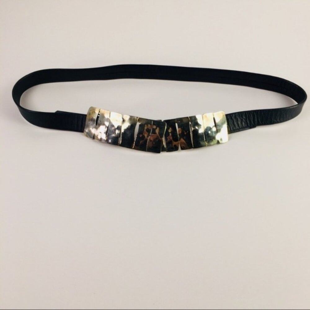 Bonnie Boynton Leather One-size-fits-all Black ? Blue Belt